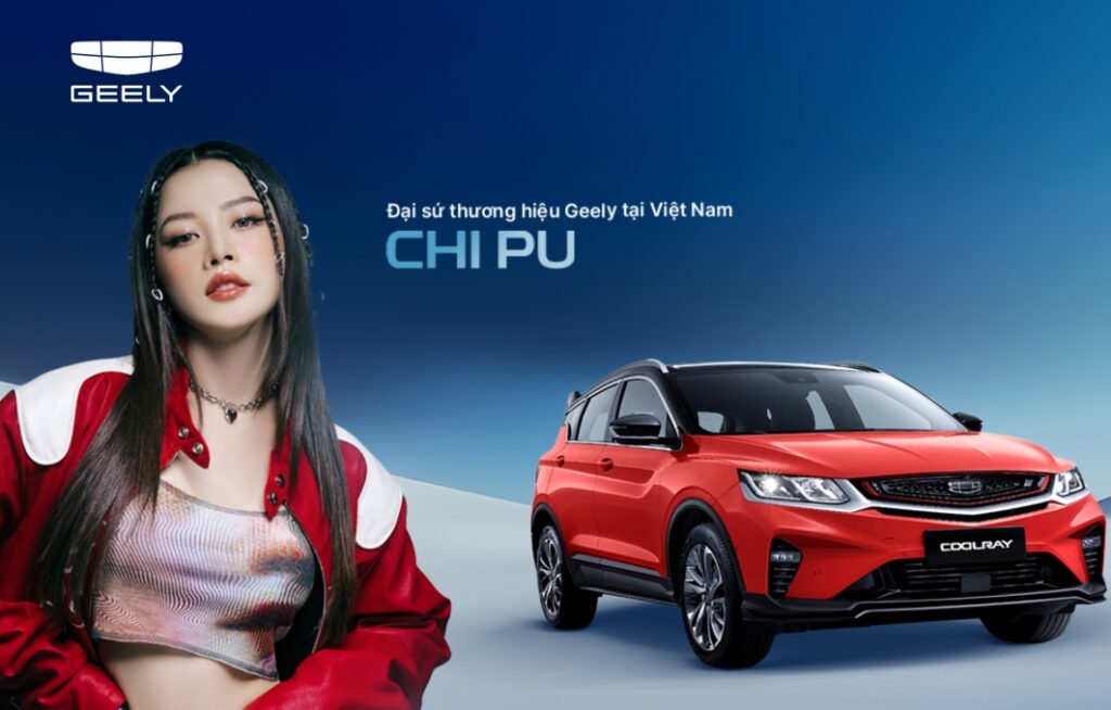 Đại sứ thương hiệu Geely Quảng Ngãi Chi Pu
